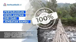 Banyak Warga Jatuh di Sungai, Desa di Garut Butuh Jembatan Baru