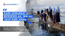 Bertaruh Nyawa untuk Bersekolah, Anak-anak Kilmury Seberangi Sungai Nyaris Tenggelam