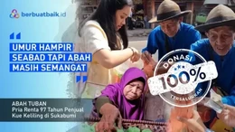 Berusia Hampir Seabad, Abah Tuban Menanggung Beban Jual Apem Keliling