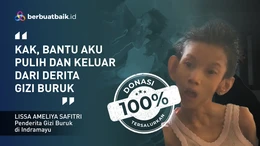 Derita Anak Buruh Bangunan, Tubuh Hanya Terbaring Lemas dan Kurus Diberi Makan Air Tajin