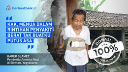 Kena Anemia Akut, Kakek Slamet Berjuang Hidup dari Serabutan dan Jual Tempe