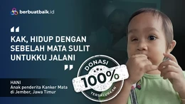 Kisah Sedih Anak Petani Usia 3 Tahun yang Kehilangan Bola Mata Akibat Kanker