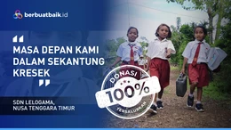 Malangnya Siswa Pelosok NTT: Masker Medis Cuci Kering hingga Tas Kresek