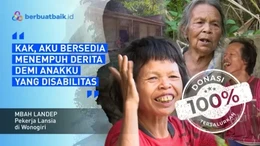 Mbah Landep Jual Temulawak dan Makan Tiwul agar Anak-anak Disabilitasnya Hidup Layak