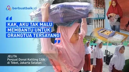 Memupuk Asa, Si Kecil Jelita Berjualan Donat Keliling Bantu Orangtua