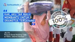 Memupuk Asa, Si Kecil Jelita Berjualan Donat Keliling Bantu Orangtua
