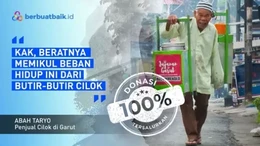 Nestapa Abah Taryo Tertatih-tatih Jual Cilok Demi Nafkahi Keluarga