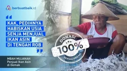 Pedihnya Hidup Mbah Mujanah, Bertahan Hidup dari Lembaran Ikan Asin di Masa Tua