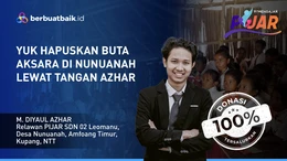 Peduli Misi Azhar ke Nunuanah NTT untuk Hapus Buta Aksara