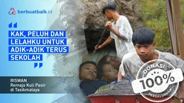 Perjuangan Riswan, Kuli Pasir Remaja yang Hidup Jadi Tulang Punggung Keluarga