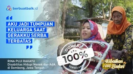 Rina, Perempuan Lumpuh Layu yang Hidupi Nenek Pikun dan Adik Disabilitas