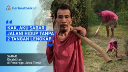Sabar Jalani Hidup Tanpa 2 Tangan Sempurna Namun Tegar Mandiri