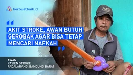 Sakit Stroke, Awan Berharap Gerobak untuk Mempermudah Jual Balon