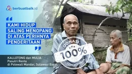 Saling Menopang, Pasutri Renta Hidup Sebatang Kara di Gubuk Tengah Hutan