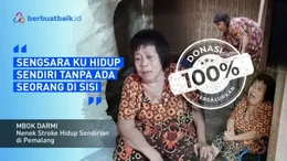 Tangis Mbok Darmi, Alami Stroke dan Tinggal Sendirian di Gubuk Reyot