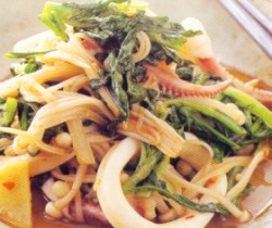 Cumi Tumis Daun Seruni