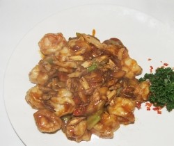 Udang Goreng dengan Ginseng