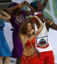 Shakira di Pesta Penutupan Piala Dunia