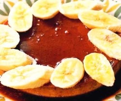 Puding Cokelat Pisang