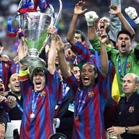 Barca Raja Eropa, Calciopoli Guncang Italia