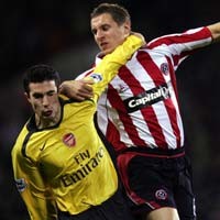The Gunners Kalah di Bramall Lane