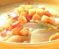 Sup Sawi Daging Asap