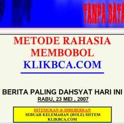 BCA Selidiki Metode Rahasia Pembobolan Klik BCA