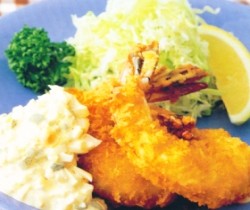 Udang Goreng Salad Telur