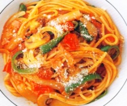 Spaghetti Tomat Paprika