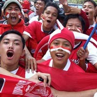 Hiasi Wajah Dukung Indonesia