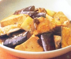 Tuna & Terung Bumbu Jahe