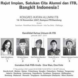 Blog Jadi Ajang Kampanye Calon Ketua Alumni ITB 