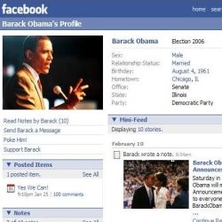 Obama Galang Kekuatan di Facebook dan MySpace