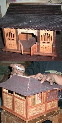 Miniatur Rumah Tradisional Jawa ala Bandung