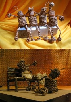 Galeri Corax Art, Ketika Tali Tambang Menjadi Karya Seni