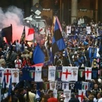 Fans Inter Bentrok dengan Polisi