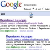 Google Kembali Hadang Akses Situs Depkeu