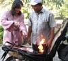Heru Unjuk Gigi, Tangki Motornya Disulut Api