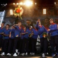 Konser Musik Rock Sambut Tim Rusia