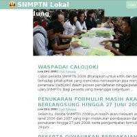 SNMPTN Besok Digelar di 88 Sekolah dan PT