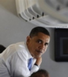 Pesawat Obama Gangguan Mesin