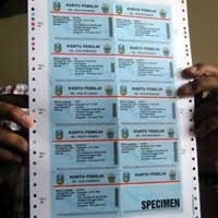 KPUD Mulai Distribusikan Kartu Pemilih 