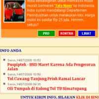 Punya Info? Kirim SMS ke 3845 