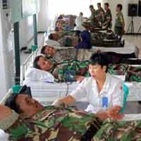 HUT ke-42, Korem 084 Bhaskara Jaya Gelar Donor Darah