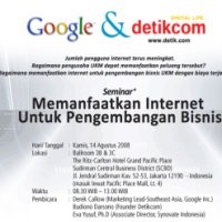 Ikuti Seminar Google dan detikcom!