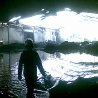 Api Padam, Pabrik Sepeda di Rungkut  Luluh Lantak