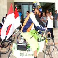 Kampanyekan Lingkungan, Dua Warga Pasuruan Bersepeda ke Jakarta