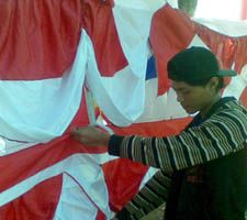 Penjaja Merah Putih di Bandung