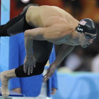 Phelps Emas Kedua, Rekor 100m Gaya Bebas Pecah