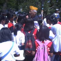 Puluhan Murid SMP 19 Serbu Veteran Hingga Paskibraka 